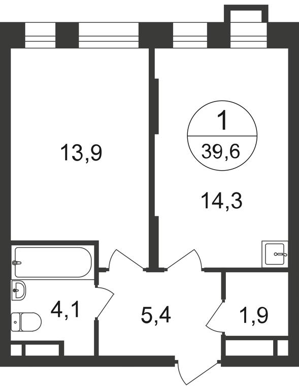 Apartment Sale, 39.4 sq. m. at Pervyi Moskovskiy, ulitsa Bianki, 1, Moskovskiy, Moscow, Russia #1 Apartment Sale, 39.4 sq. m. at Pervyi Moskovskiy, ulitsa Bianki, 1, Moskovskiy, Moscow, Russia #1