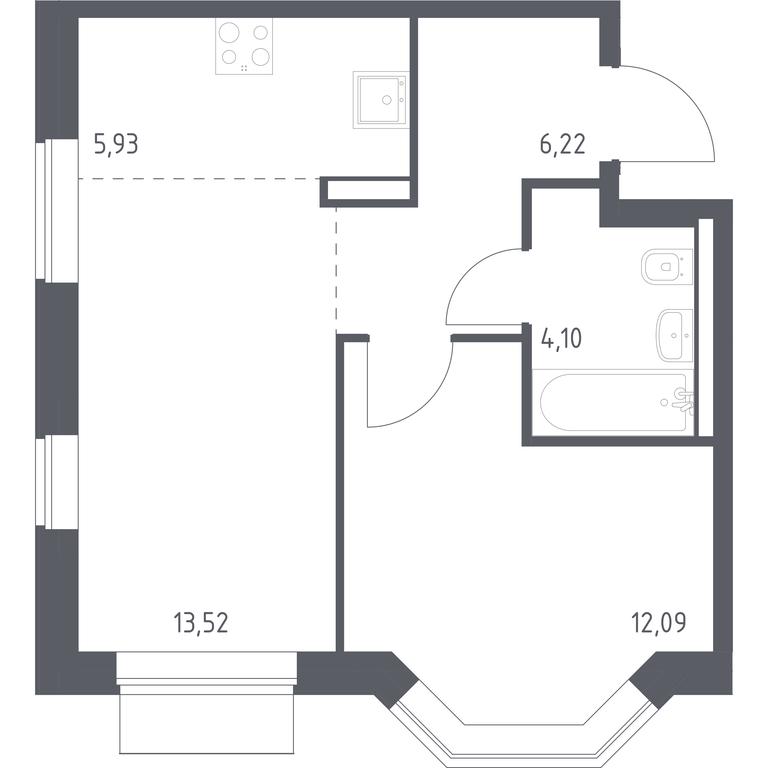 Apartment Sale, 41.86 sq. m. at Kvartal Domashnij, Donetskaya Street, 30с11, Moscow, Russia #1 Apartment Sale, 41.86 sq. m. at Kvartal Domashnij, Donetskaya Street, 30с11, Moscow, Russia #1