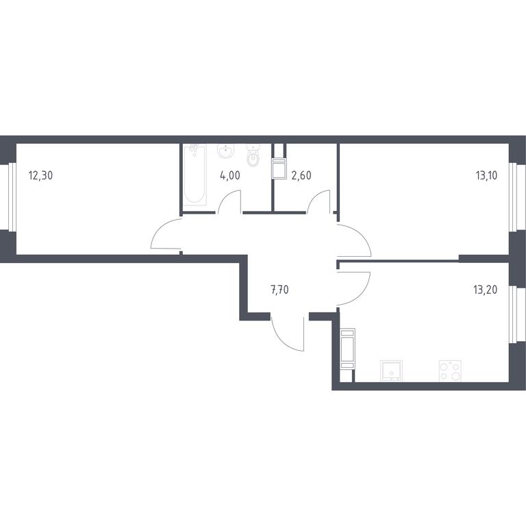 1-BD Apartment Sale, 52.7平方米 at Eko Bunino, prospekt Kuprina, 34к1, Sosenskoye Settlement, Moscow, Russia #1 1-BD Apartment Sale, 52.7平方米 at Eko Bunino, prospekt Kuprina, 34к1, Sosenskoye Settlement, Moscow, Russia #1