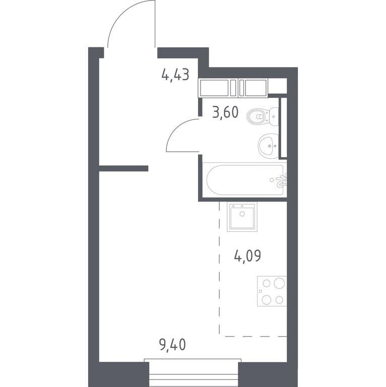 Apartment Sale, 21.52平方米 at Eko Bunino, prospekt Kuprina, 34к1, Sosenskoye Settlement, Moscow, Russia #1 Apartment Sale, 21.52平方米 at Eko Bunino, prospekt Kuprina, 34к1, Sosenskoye Settlement, Moscow, Russia #1