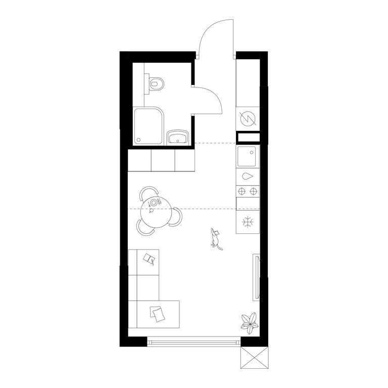 Apartment Sale, 22.6 sq. m. at Plehanova 11, Plekhanova Street, 13с6, Moscow, Russia #1