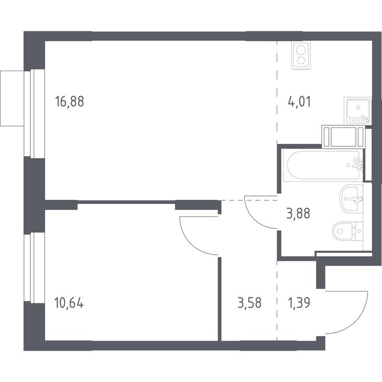 Apartment Sale, 40.38 sq. m. at Piatnitskie Luga, Pyatnitskoye Highway, 2, derevnya Yurlovo, Solnechnogorsk City District, Moscow Region, Russia #1 Apartment Sale, 40.38 sq. m. at Piatnitskie Luga, Pyatnitskoye Highway, 2, derevnya Yurlovo, Solnechnogorsk City District, Moscow Region, Russia #1