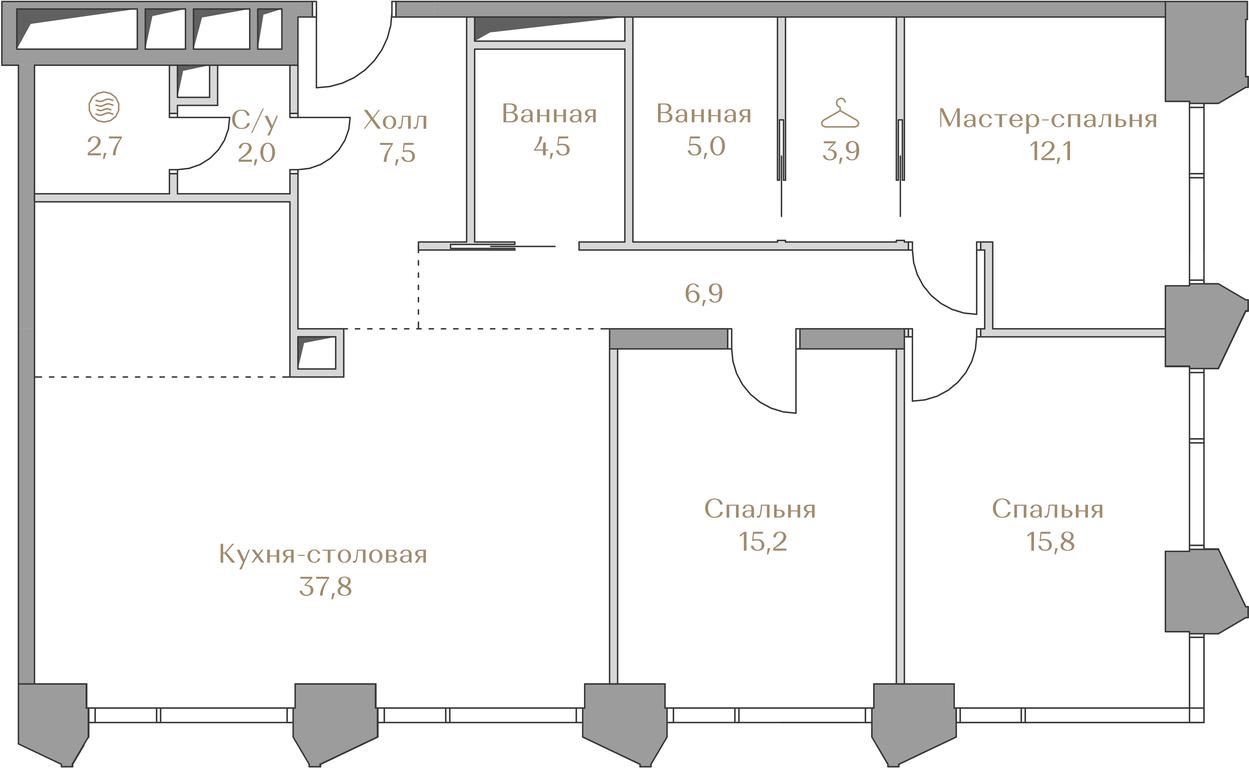 3-BD Apartment Sale, 113.4 sq. m. at Luzhniki Collection, Luzhnetskaya Embankment, 2/4с17, Moscow, Russia #1 3-BD Apartment Sale, 113.4 sq. m. at Luzhniki Collection, Luzhnetskaya Embankment, 2/4с17, Moscow, Russia #1