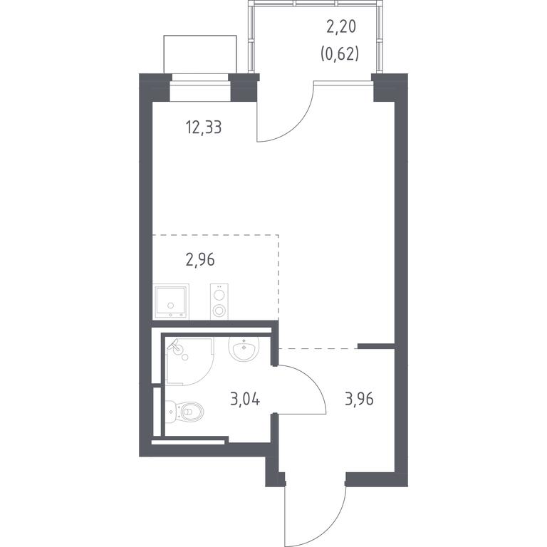 Apartment Sale, 22.91平方米 at Bogdanovskiy Les, derevnya Bogdanikha, Leninskiy City District, Moscow Region, Russia #1 Apartment Sale, 22.91平方米 at Bogdanovskiy Les, derevnya Bogdanikha, Leninskiy City District, Moscow Region, Russia #1