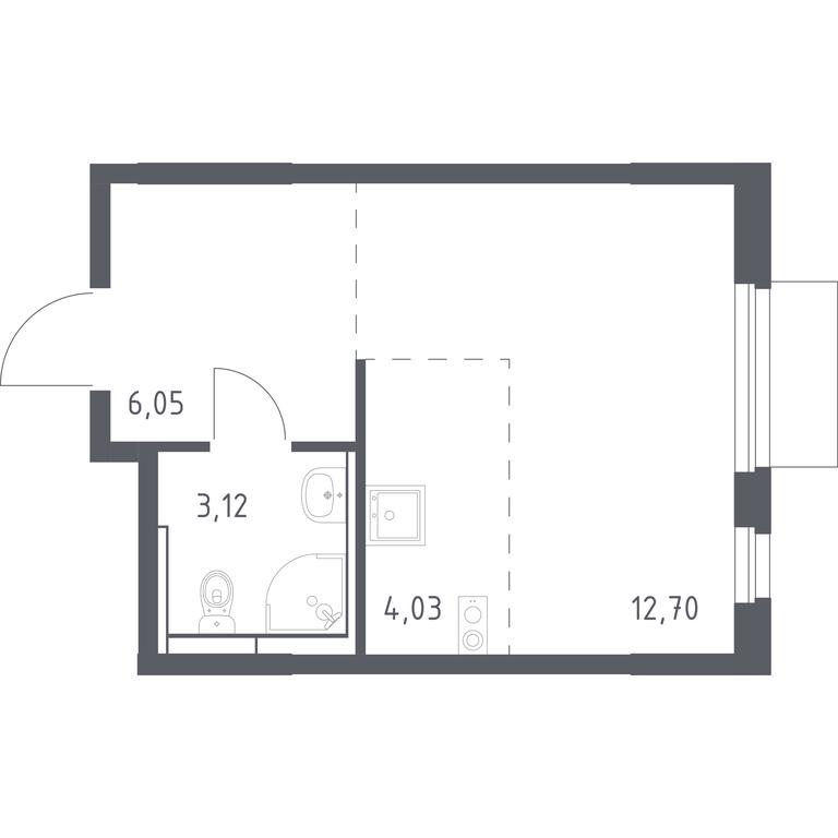 Apartment Sale, 25.9 sq. m. at Mytishchi Park, Silikatnaya ulitsa, 41к3, Mytischi, Moscow Region, Russia #1 Apartment Sale, 25.9 sq. m. at Mytishchi Park, Silikatnaya ulitsa, 41к3, Mytischi, Moscow Region, Russia #1