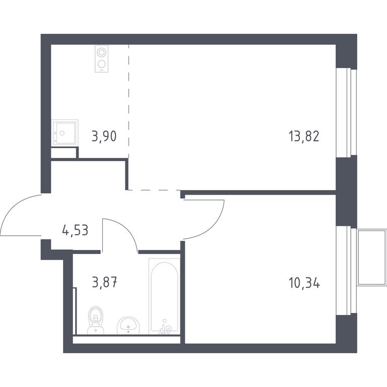 Apartment Sale, 36.46 sq. m. at Egorovo Park, 1-y kvartal, posyolok Zhilino-1, Lubertsy City District, Moscow Region, Russia #1 Apartment Sale, 36.46 sq. m. at Egorovo Park, 1-y kvartal, posyolok Zhilino-1, Lubertsy City District, Moscow Region, Russia #1