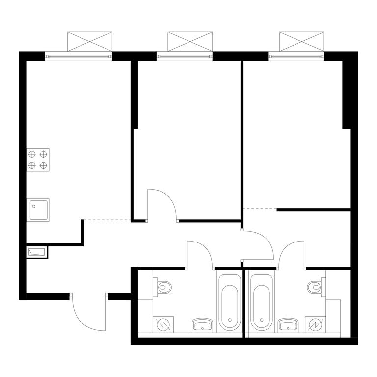 2-BD Apartment Sale, 55.3平方米 at Liublinskiy Park, Lyublinskaya Street, 78к2, Moscow, Russia #1 2-BD Apartment Sale, 55.3平方米 at Liublinskiy Park, Lyublinskaya Street, 78к2, Moscow, Russia #1