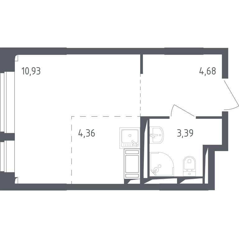 Apartment Sale, 22.9 sq. m. at Tomilino Park, 1-y kvartal, posyolok Zhilino-1, Lubertsy City District, Moscow Region, Russia #1 Apartment Sale, 22.9 sq. m. at Tomilino Park, 1-y kvartal, posyolok Zhilino-1, Lubertsy City District, Moscow Region, Russia #1