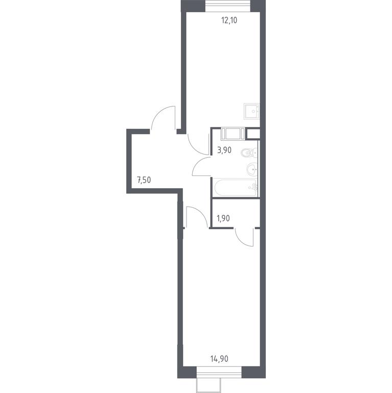 Apartment Sale, 40.3平方米 at Tsvetochnye Poliany, kvartal № 23, Filimonkovskoye Municipal Formation, Moscow, Russia #1 Apartment Sale, 40.3平方米 at Tsvetochnye Poliany, kvartal № 23, Filimonkovskoye Municipal Formation, Moscow, Russia #1