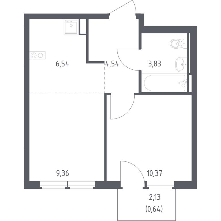 Apartment Sale, 35.28 sq. m. at Ostafevo, Ostafyevskoe Highway, 12к1, Ryazanovskoe Settlement, Moscow, Russia #1 Apartment Sale, 35.28 sq. m. at Ostafevo, Ostafyevskoe Highway, 12к1, Ryazanovskoe Settlement, Moscow, Russia #1