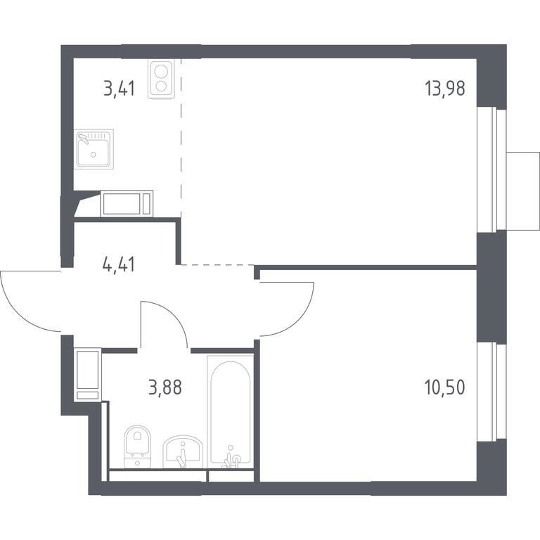 Apartment Sale, 36.18平方米 at Piatnitskie Luga, Pyatnitskoye Highway, 2, derevnya Yurlovo, Solnechnogorsk City District, Moscow Region, Russia #1 Apartment Sale, 36.18平方米 at Piatnitskie Luga, Pyatnitskoye Highway, 2, derevnya Yurlovo, Solnechnogorsk City District, Moscow Region, Russia #1
