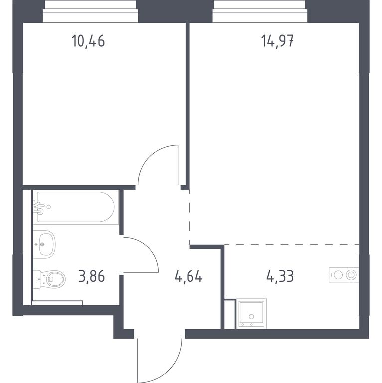 Apartment Sale, 38.26 sq. m. at Novoe Vnukovo, kvartal № 38, Kokoshkino Settlement, Moscow, Russia #1 Apartment Sale, 38.26 sq. m. at Novoe Vnukovo, kvartal № 38, Kokoshkino Settlement, Moscow, Russia #1