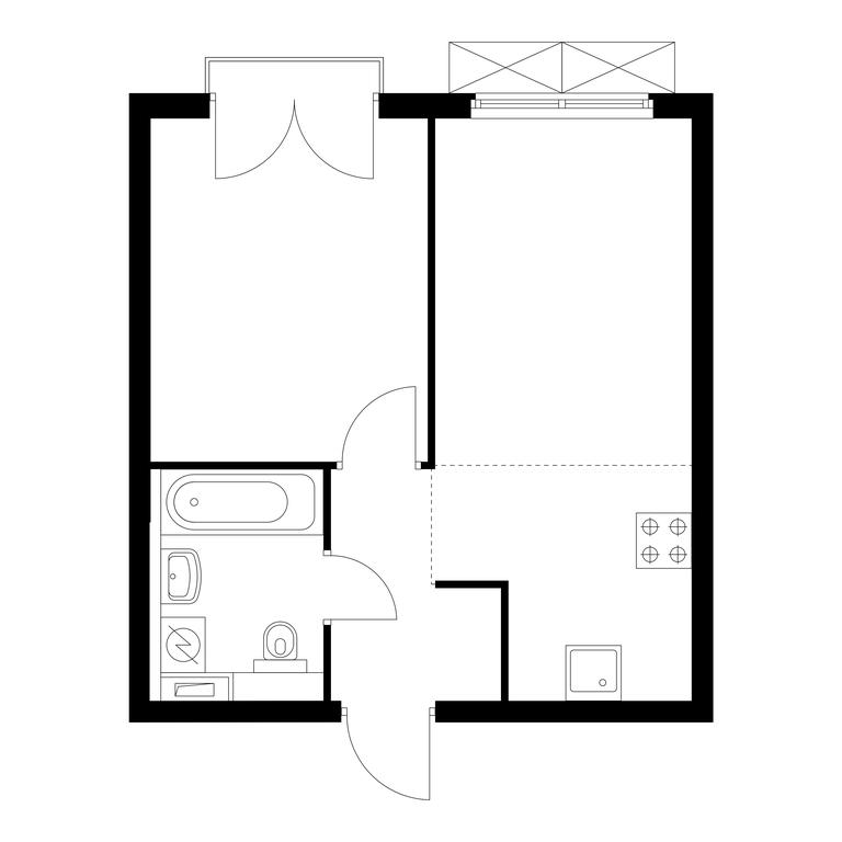 1-BD Apartment Sale, 35.2 sq. m. at Holland Park, Volokolamskoye Highway, 71/13к1, Moscow, Russia #1 1-BD Apartment Sale, 35.2 sq. m. at Holland Park, Volokolamskoye Highway, 71/13к1, Moscow, Russia #1