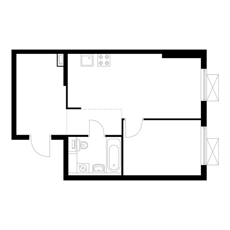 1-BD Apartment Sale, 41.7 sq. m. at Vostochnoe Butovo, Krymskaya Street, 13, rabochiy posyolok Bobrovo, Leninskiy City District, Moscow Region, Russia #1 1-BD Apartment Sale, 41.7 sq. m. at Vostochnoe Butovo, Krymskaya Street, 13, rabochiy posyolok Bobrovo, Leninskiy City District, Moscow Region, Russia #1
