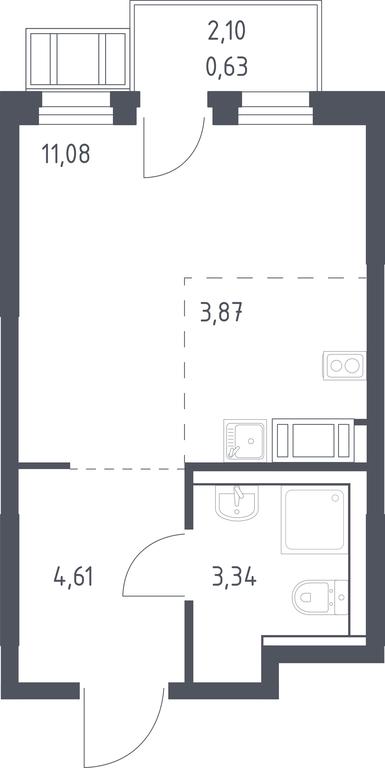 Apartment Sale, 23.5 sq. m. at Gorki Park, Shkolnaya ulitsa, 2, derevnya Korobovo, Leninskiy City District, Moscow Region, Russia #1 Apartment Sale, 23.5 sq. m. at Gorki Park, Shkolnaya ulitsa, 2, derevnya Korobovo, Leninskiy City District, Moscow Region, Russia #1