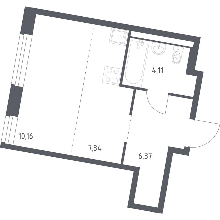 Apartment Sale, 28.48 sq. m. at Kvartal Zapadnyj, kvartal № 76, Marushkinskoye Settlement, Moscow, Russia #1 Apartment Sale, 28.48 sq. m. at Kvartal Zapadnyj, kvartal № 76, Marushkinskoye Settlement, Moscow, Russia #1