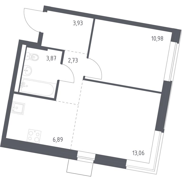 Apartment Sale, 41.46 sq. m. at Kvartal Zapadnyj, kvartal № 76, Marushkinskoye Settlement, Moscow, Russia #1 Apartment Sale, 41.46 sq. m. at Kvartal Zapadnyj, kvartal № 76, Marushkinskoye Settlement, Moscow, Russia #1
