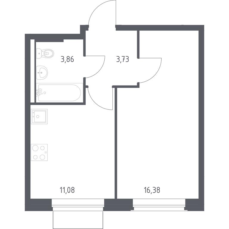 Apartment Sale, 35.05 sq. m. at Kvartal Zapadnyj, kvartal № 76, Marushkinskoye Settlement, Moscow, Russia #1 Apartment Sale, 35.05 sq. m. at Kvartal Zapadnyj, kvartal № 76, Marushkinskoye Settlement, Moscow, Russia #1
