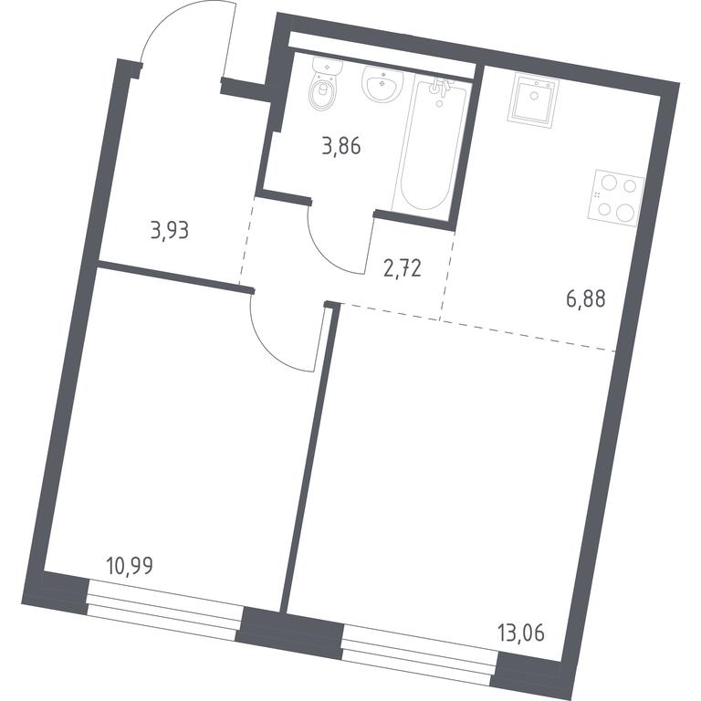 Apartment Sale, 41.44平方米 at Kvartal Zapadnyj, kvartal № 76, Marushkinskoye Settlement, Moscow, Russia #1 Apartment Sale, 41.44平方米 at Kvartal Zapadnyj, kvartal № 76, Marushkinskoye Settlement, Moscow, Russia #1