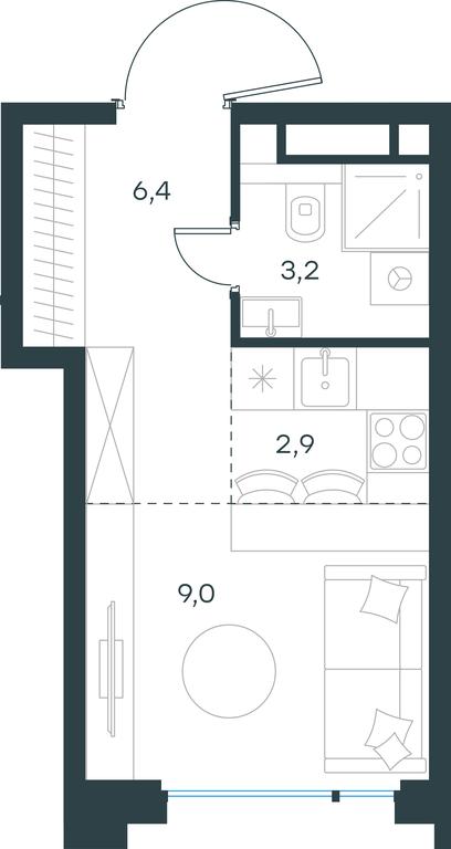 Apartment Sale, 21.5平方米 at Level Baumanskaya, Bolshaya Pochtovaya Street, 18, Moscow, Russia #1 Apartment Sale, 21.5平方米 at Level Baumanskaya, Bolshaya Pochtovaya Street, 18, Moscow, Russia #1