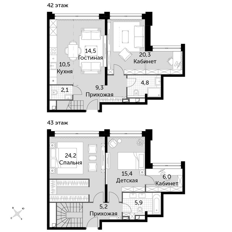 4-BD Apartment Sale, 118.2 sq. m. at Sydney City, Shenogina Street, 2, Moscow, Russia #1 4-BD Apartment Sale, 118.2 sq. m. at Sydney City, Shenogina Street, 2, Moscow, Russia #1