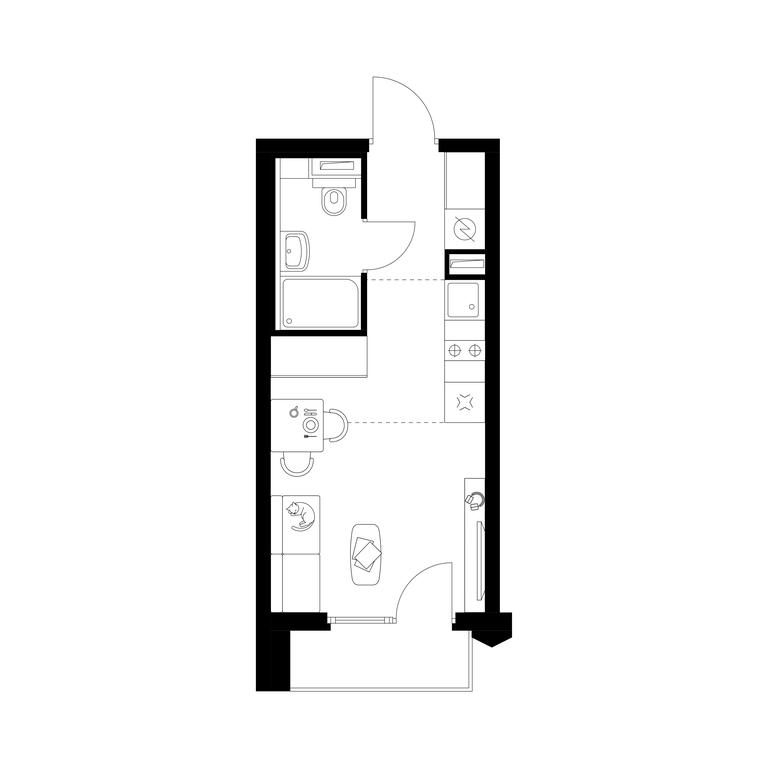 Apartment Sale, 21 sq. m. at Businovskiy Park, Izhorskaya Street, 6с5, Moscow, Russia #1 Apartment Sale, 21 sq. m. at Businovskiy Park, Izhorskaya Street, 6с5, Moscow, Russia #1
