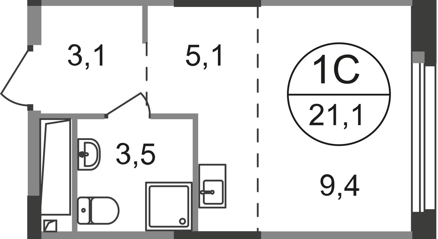 Apartment Sale, 21.1 sq. m. at Pervyi Moskovskiy, ulitsa Bianki, 1, Moskovskiy, Moscow, Russia #1 Apartment Sale, 21.1 sq. m. at Pervyi Moskovskiy, ulitsa Bianki, 1, Moskovskiy, Moscow, Russia #1