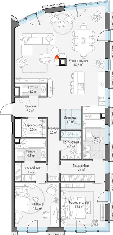 2-BD Apartment Sale, 132 sq. m. at Tishinskiy bulvar, Gruzinsky Val Street, 10, Moscow, Russia #1 2-BD Apartment Sale, 132 sq. m. at Tishinskiy bulvar, Gruzinsky Val Street, 10, Moscow, Russia #1