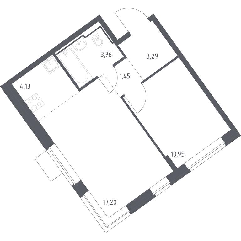 Apartment Sale, 40.78 sq. m. at Molzhaninovo, Leningradskoye Highway, 229, Moscow, Russia #1