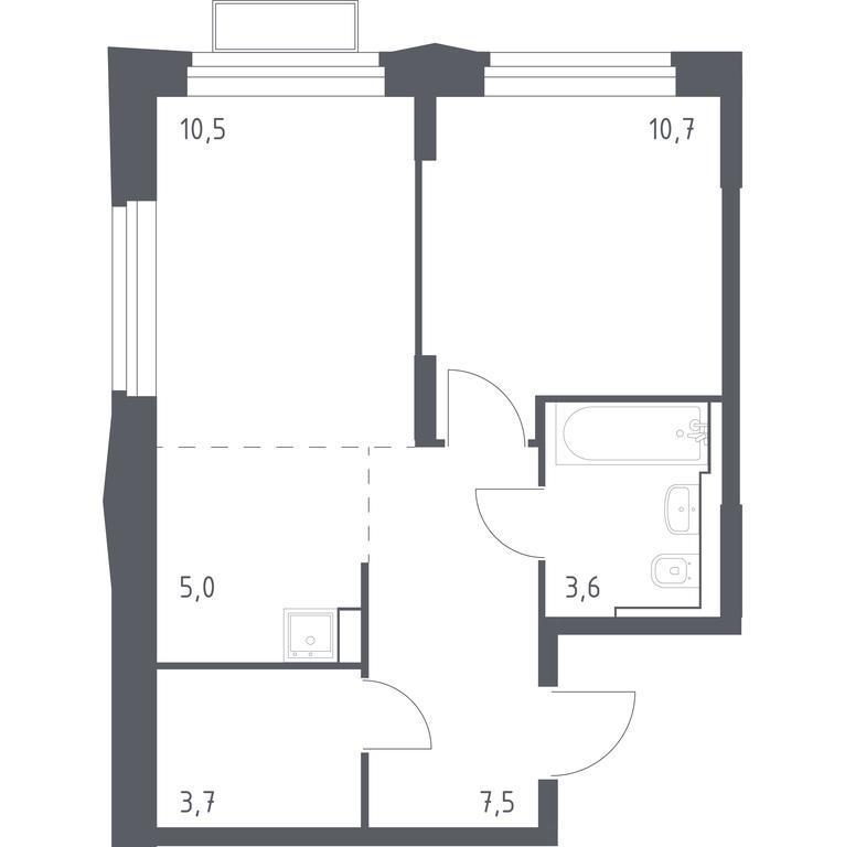 Apartment Sale, 40.95 sq. m. at Kvartal Strogino, zhiloy kompleks Kvartal Strogino, Krasnogorsk, Moscow Region, Russia #1