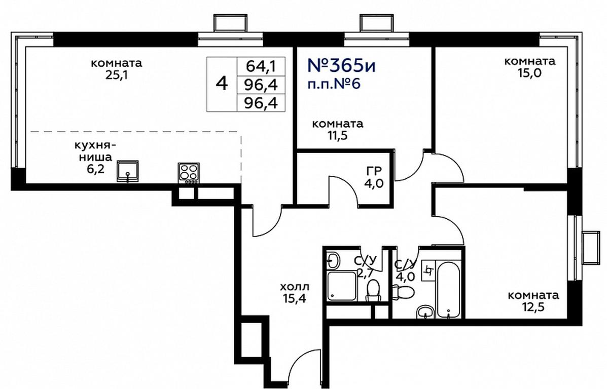 3-BD Apartment Sale, 97.5 sq. m. at Veresk, 3rd Khoroshyovskaya Street, вл19с3к1, Moscow, Russia #1 3-BD Apartment Sale, 97.5 sq. m. at Veresk, 3rd Khoroshyovskaya Street, вл19с3к1, Moscow, Russia #1