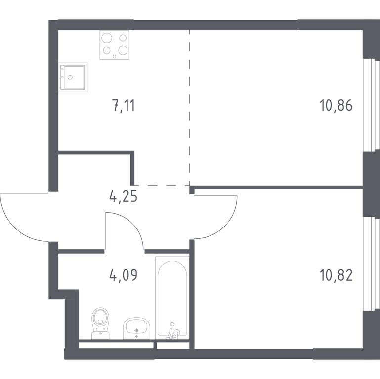 Apartment Sale, 37.13 sq. m. at Mytishchi Park, Silikatnaya ulitsa, 41к3, Mytischi, Moscow Region, Russia #1 Apartment Sale, 37.13 sq. m. at Mytishchi Park, Silikatnaya ulitsa, 41к3, Mytischi, Moscow Region, Russia #1