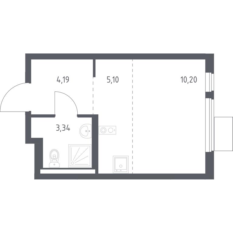 Apartment Sale, 22.83 sq. m. at Gorki Park, Shkolnaya ulitsa, 2, derevnya Korobovo, Leninskiy City District, Moscow Region, Russia #1 Apartment Sale, 22.83 sq. m. at Gorki Park, Shkolnaya ulitsa, 2, derevnya Korobovo, Leninskiy City District, Moscow Region, Russia #1
