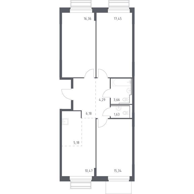 2-BD Apartment Sale, 80.56 sq. m. at Rublevskiy Kvartal, Laykovo Green Quarter, zhiloy kompleks Gorod-sobytiye Laykovo, selo Laykovo, Odintsovskiy City District, Moscow Region, Russia #1 2-BD Apartment Sale, 80.56 sq. m. at Rublevskiy Kvartal, Laykovo Green Quarter, zhiloy kompleks Gorod-sobytiye Laykovo, selo Laykovo, Odintsovskiy City District, Moscow Region, Russia #1