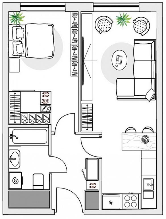 2-BD Apartment Sale, 35.95平方米 at Perets, Pyatnitskoye Highway, 58, Moscow, Russia #1