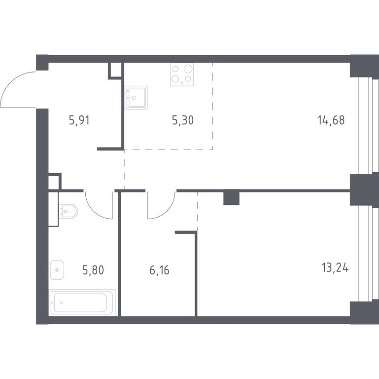 Apartment Sale, 51.09 sq. m. at Nova, Bratyev Fonchenko Street, вл21, Moscow, Russia #1 Apartment Sale, 51.09 sq. m. at Nova, Bratyev Fonchenko Street, вл21, Moscow, Russia #1