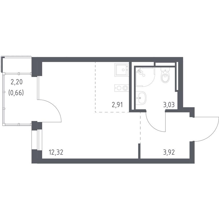 Apartment Sale, 22.84 sq. m. at Pribrezhnyi Park, Pribrezhniy Park Residential Complex, Village of Yam, Domodedovo City District, Moscow Region, Russia #1 Apartment Sale, 22.84 sq. m. at Pribrezhnyi Park, Pribrezhniy Park Residential Complex, Village of Yam, Domodedovo City District, Moscow Region, Russia #1