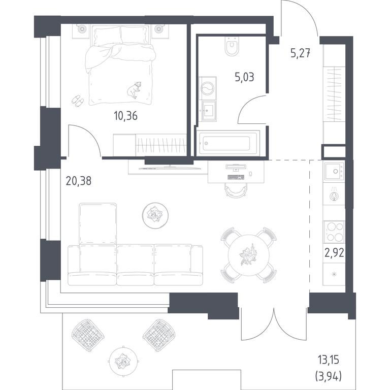 Apartment Sale, 47.9平方米 at Vereiskaya 41, Vereyskaya Street, 41, Moscow, Russia #2 Apartment Sale, 47.9平方米 at Vereiskaya 41, Vereyskaya Street, 41, Moscow, Russia #2