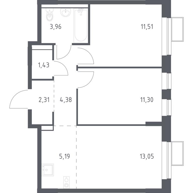 Продажа 1-комн. квартиры, 53,13 м² в ЖК «Егорово Парк», 1-й квартал, посёлок Жилино-1, городской округ Люберцы, Московская область, Россия #1 Продажа 1-комн. квартиры, 53,13 м² в ЖК «Егорово Парк», 1-й квартал, посёлок Жилино-1, городской округ Люберцы, Московская область, Россия #1