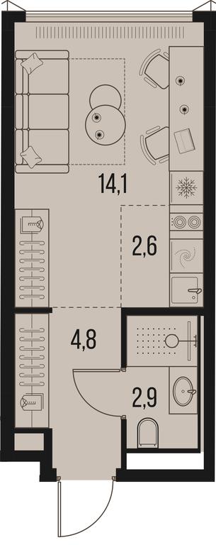 Apartment Sale, 24.4 sq. m. at High Life, Letnikovskaya Street, 11/10с1, Moscow, Russia #1 Apartment Sale, 24.4 sq. m. at High Life, Letnikovskaya Street, 11/10с1, Moscow, Russia #1