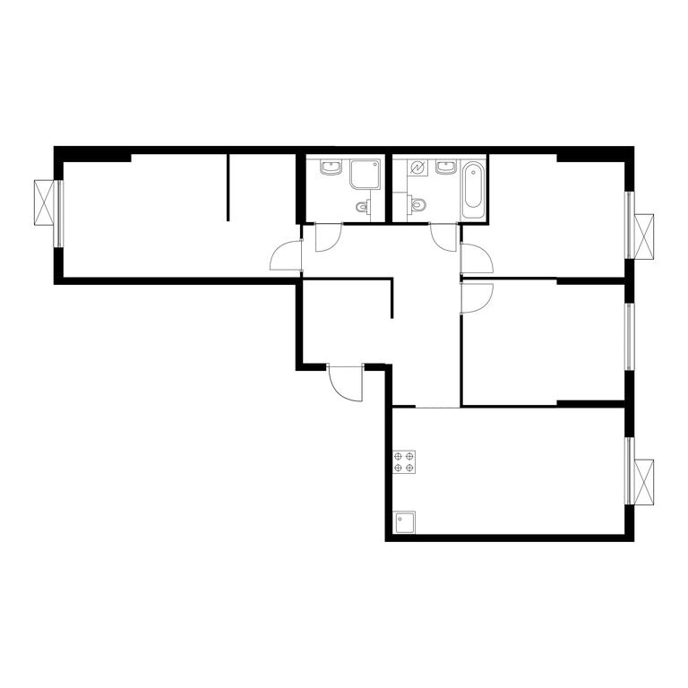 3-BD Apartment Sale, 91.4平方米 at Liublinskiy Park, Lyublinskaya Street, 78к2, Moscow, Russia #1 3-BD Apartment Sale, 91.4平方米 at Liublinskiy Park, Lyublinskaya Street, 78к2, Moscow, Russia #1
