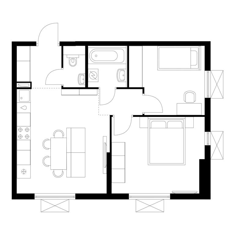 2-BD Apartment Sale, 51.1平方米 at Yauza Park, ulitsa Kolontsova, 4, Mytischi, Moscow Region, Russia #1 2-BD Apartment Sale, 51.1平方米 at Yauza Park, ulitsa Kolontsova, 4, Mytischi, Moscow Region, Russia #1