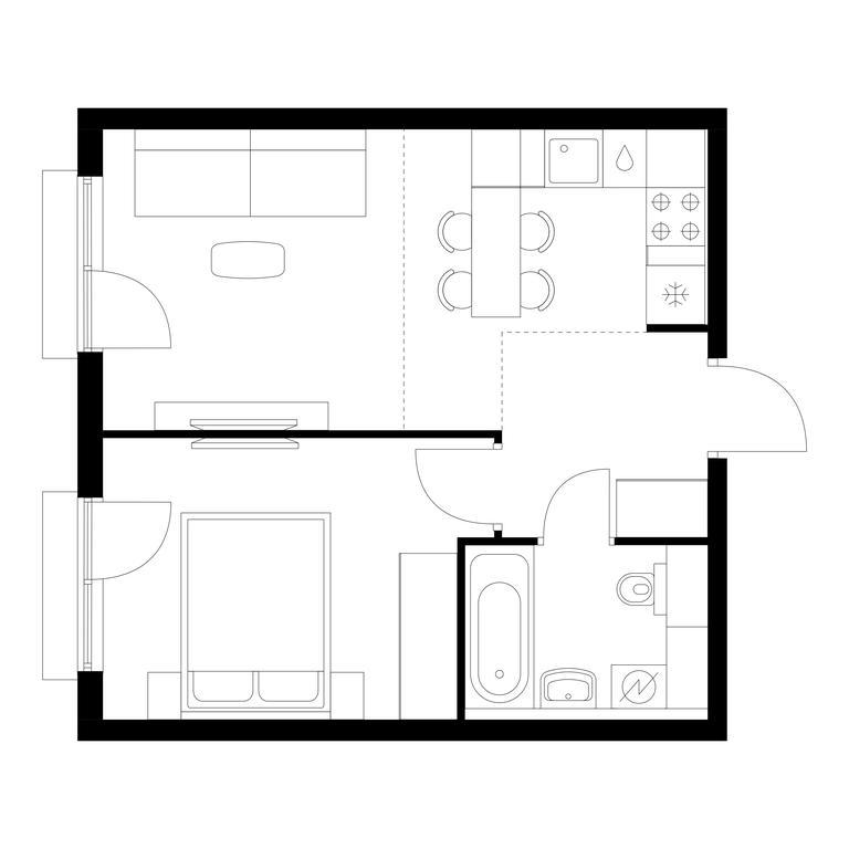 1-BD Apartment Sale, 36.4平方米 at Yauza Park, ulitsa Kolontsova, 4, Mytischi, Moscow Region, Russia #1 1-BD Apartment Sale, 36.4平方米 at Yauza Park, ulitsa Kolontsova, 4, Mytischi, Moscow Region, Russia #1