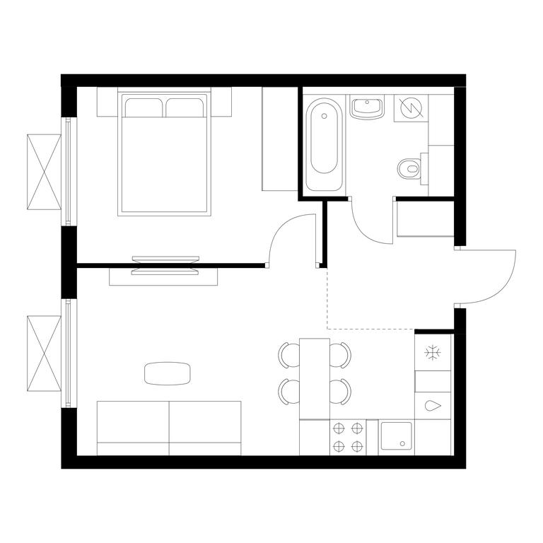 1-BD Apartment Sale, 36平方米 at Yauza Park, ulitsa Kolontsova, 4, Mytischi, Moscow Region, Russia #1 1-BD Apartment Sale, 36平方米 at Yauza Park, ulitsa Kolontsova, 4, Mytischi, Moscow Region, Russia #1