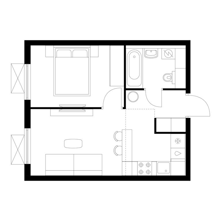1-BD Apartment Sale, 33.8平方米 at Yauza Park, ulitsa Kolontsova, 4, Mytischi, Moscow Region, Russia #1 1-BD Apartment Sale, 33.8平方米 at Yauza Park, ulitsa Kolontsova, 4, Mytischi, Moscow Region, Russia #1