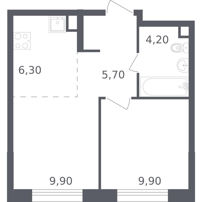 Apartment Sale, 36 sq. m. at Olhovy Kvartal, 5-ya ulitsa Lesnyye Polyany, posyolok Gazoprovod, Sosenskoye Settlement, Moscow, Russia #1 Apartment Sale, 36 sq. m. at Olhovy Kvartal, 5-ya ulitsa Lesnyye Polyany, posyolok Gazoprovod, Sosenskoye Settlement, Moscow, Russia #1