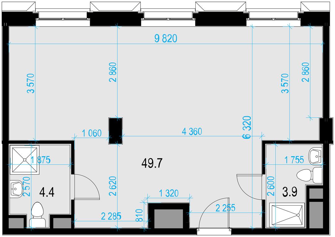 2-BD Apartment Sale, 59.3 sq. m. at Wellton SPA Residence, Salyama Adilya Street, 2А, Moscow, Russia #1