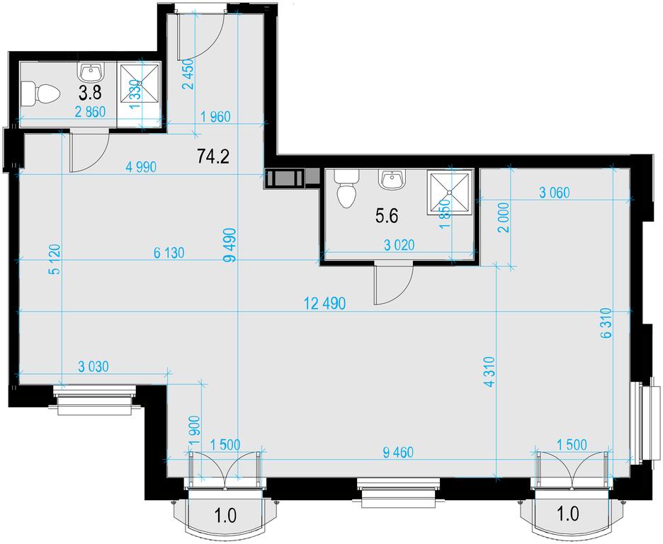 2-BD Apartment Sale, 87 sq. m. at Wellton SPA Residence, Salyama Adilya Street, 2А, Moscow, Russia #1 2-BD Apartment Sale, 87 sq. m. at Wellton SPA Residence, Salyama Adilya Street, 2А, Moscow, Russia #1