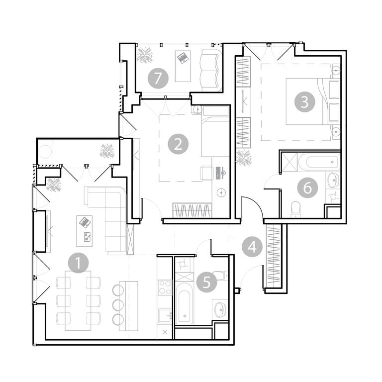 2-BD Apartment Sale, 94.9平方米 at EvoPark Sokolniki, Poteshnaya Street, Moscow, Russia #1 2-BD Apartment Sale, 94.9平方米 at EvoPark Sokolniki, Poteshnaya Street, Moscow, Russia #1