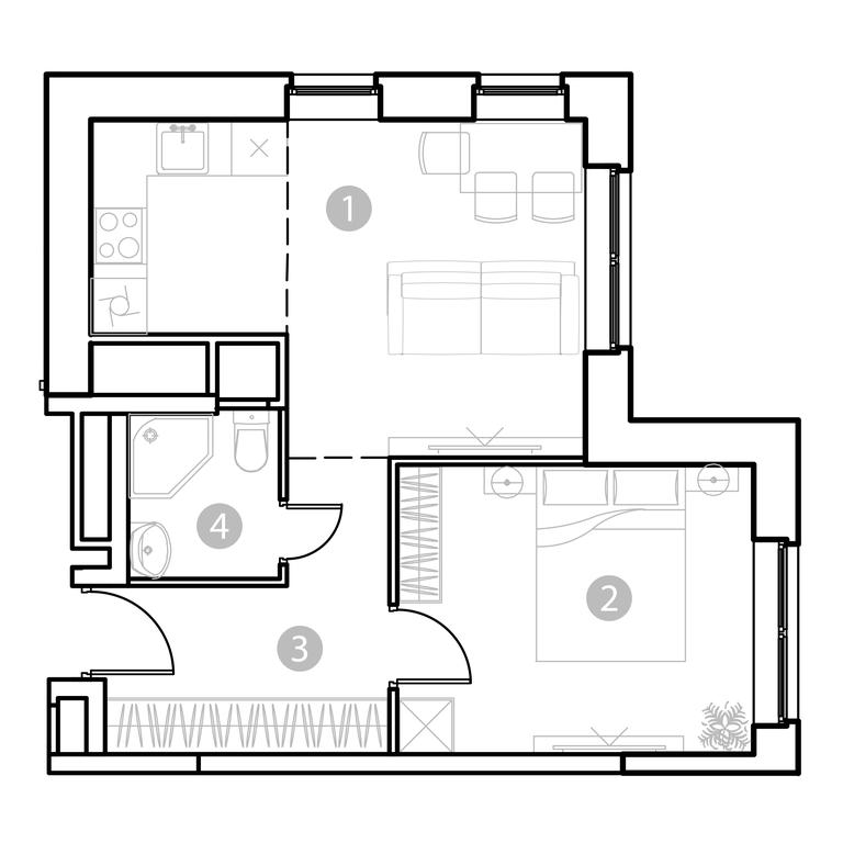 1-BD Apartment Sale, 38.31平方米 at EvoPark Sokolniki, Poteshnaya Street, Moscow, Russia #1 1-BD Apartment Sale, 38.31平方米 at EvoPark Sokolniki, Poteshnaya Street, Moscow, Russia #1